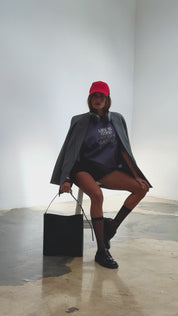 Baddie Oversize Füme T-Shirt