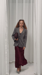 Volda Yaka Detay Antrasit Blazer