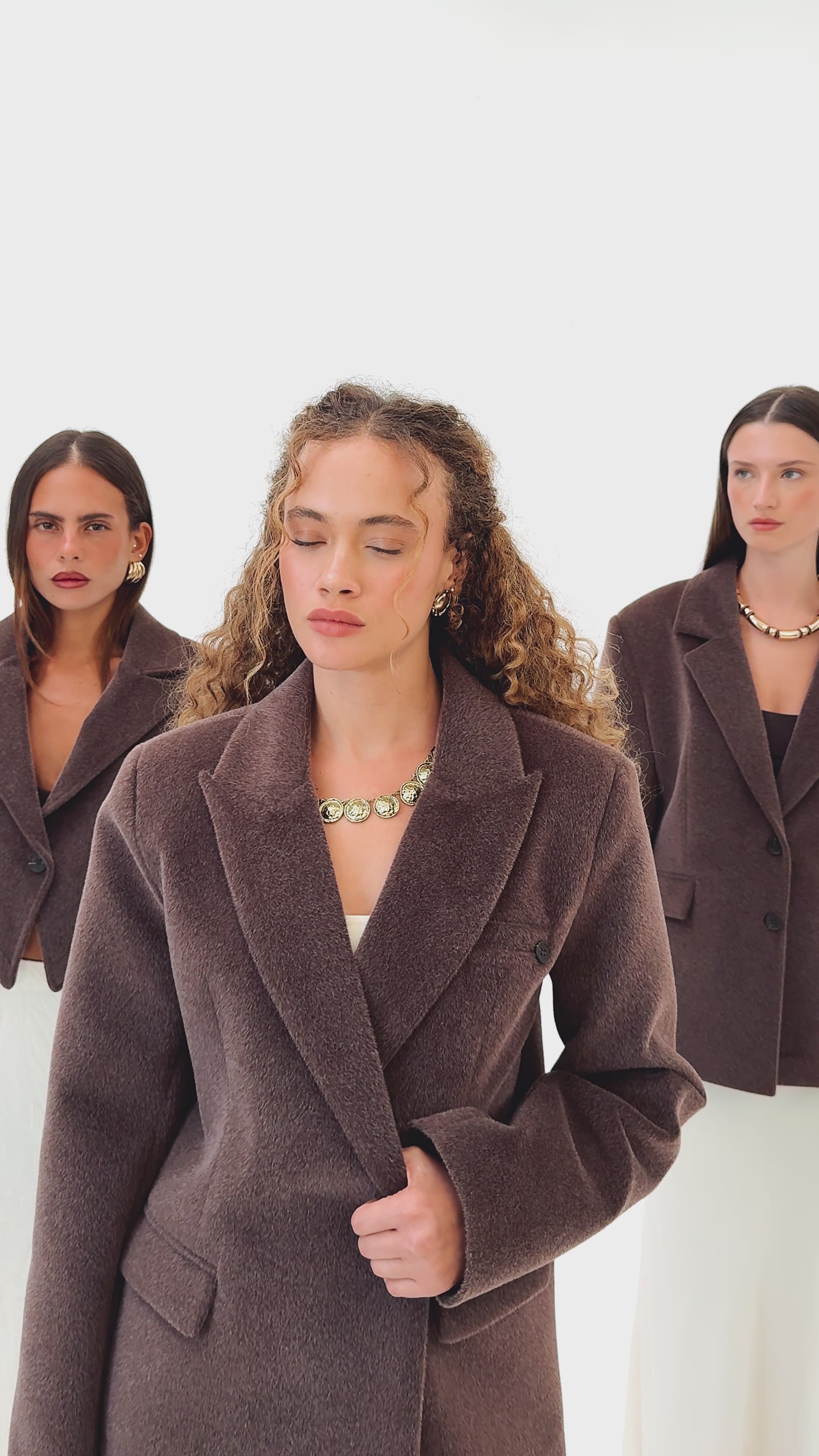 Kaela Bel Oturmalı Kahve Blazer